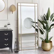 Gold Mirrors Melody Maison Large Gold Deco Wall Mirror 80x180cm