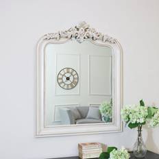 Interior Details Melody Maison Ornate Arched Antiqued Ivory Wall Mirror