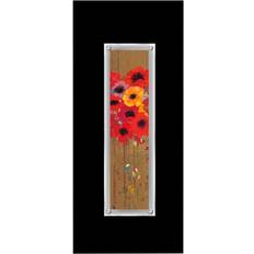 Premier Housewares Poppies 2 Tall Black Framed Art 35x80cm