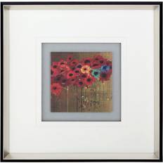 Glass Framed Art Premier Housewares Poppy White Framed Art 53x53cm
