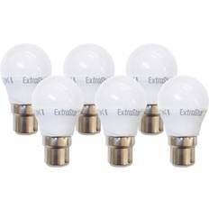 ExtraStar 4W LED Ball Bulb B22 Natural Light 4200K Energy Saving White 6