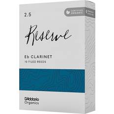 Daddario Organic Reserve Eb Clarinet Reeds 2.5 10 Pack