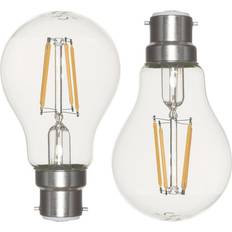 Litecraft Pack of 2 6W 2 B22 Bayonet Cap LED Bulb