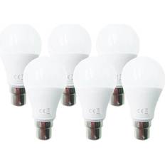 9W LED Ball Bulb B22 Daylight 6500K Energy Saving White 6