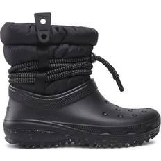 Crocs Rubber Boots Crocs Classic Neo Puff Luxe - Black
