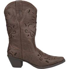 Roper Chloe Snip Toe Cowboy - Brown