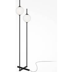 Dimmerabile Lampade da Terra Maytoni The Sixth Sense Nera 2 Luci 12 Watt 3000K Lampada da Terra