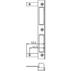 Economico Serrature a Incastro Winkel-Schließblech VA 20mm T.8mm DIN L/R SSF