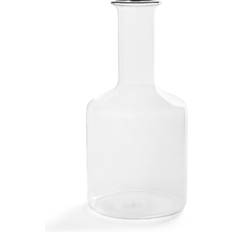 Jarras de Agua Hay Rim 1,2 l Transparente Black Rand/Hxø 22.5x11 cm Jarra de Agua 1.2L