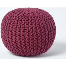 Homescapes Plum Pouffe