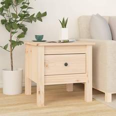 vidaXL Massivt Fyrretræ Sidebord 40 x 40 x 39 cm Småbord