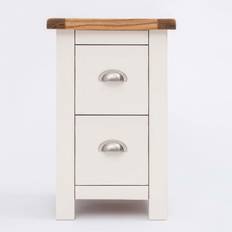 Home Source 2 Drawer Off Petite Bedside Table