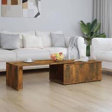 Brown Coffee Tables vidaXL Smoked oak Coffee Table