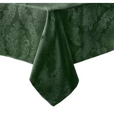 Vert Nappes Elrene Barcelona Jacquard Damask Oval Tablecloth 84 x 60 Nappe Vert