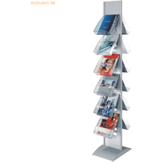 Transparent Zeitschriftensammler Prospektständer tec-art BxTxH 30x40x166cm A4