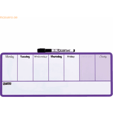 Planning Boards Nobo Mini Wall Mountable Magnetic Whiteboard Weekly Planner 1904048