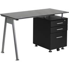Flash Furniture Singleton Grey/Black Writing Desk 59.7x120cm