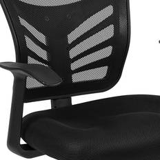 Casters Lounge Chairs Flash Furniture Steve Black Mesh Lounge Chair