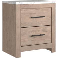 White Bedside Tables Ashley Signature Senniberg Two Drawer Night Bedside Table