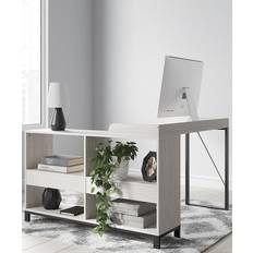 Ashley furniture desk Ashley Signature White/Black Bayflynn Writing Desk