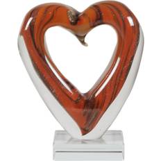 Glass Figurines Style Dale Tiffany Rossa Heart Handcrafted Figurine