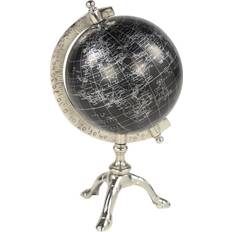 Litton Lane Harper & Willow Black Aluminum Globe