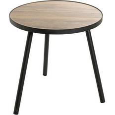 HAKU Möbel End Oak Black Mdf Metal H 52 cm x Ø 50 cm Small Table