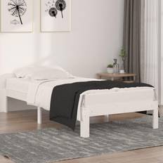 vidaXL white, 3ft single Solid Bed Frame