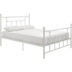 Dorel Manila White Metal Bed Frame 4ft6 Double