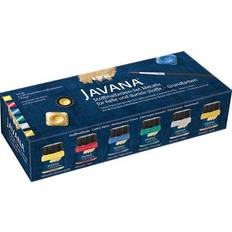 Kreul Textilfarbe JAVANA Metallic, Creativset 6 x 20 ml