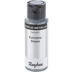 Silbrig Acrylfarben Rayher Extreme Sheen Acrylfarben metallic silber 59,0 ml