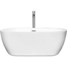 Acrylic Freestanding Bathtubs Wyndham Collection Soho (WCOBT100260ATP11PC)151.8x74.3