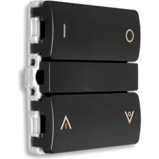 Zigbee tryk med tænd sluk Smartkontakten Smartkontakten Zigbee batteritryk til LK Fuga, tænd/sluk og op/ned tangenter, koksgrå