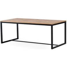 Torkelson Fishbone Ek/Svart Matbord