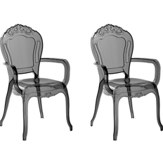 Transparent Chairs Beliani Set 2 Kitchen Chair