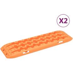 Orange Paillassons vidaXL Planches de traction 2 pc Orange 106x30.5x7 cm Nylon Orange