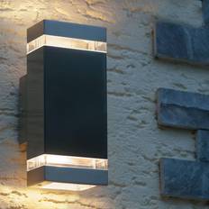 ECO-Light Utomhusvägglampa Focus, rostfritt Väggarmatur