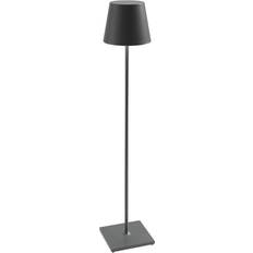 Grigio Lampade da Terra Zafferano Poldina XXL Piantana Accu IP54 Lampada da Terra