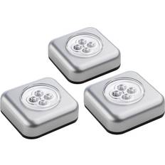 Alimentato a batteria Illuminazione dell'armadio Müller Licht Lampada Portatile Kit da 3 LED (Monocolore) Argento Illuminazione dell'armadio