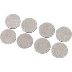 Filtpuder TRU Components Filtpuder Selvklæbende Rund Grå Ø x H 38 mm x 5 mm 8 stk Selvklæbende dekorationer