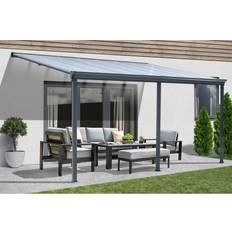 Dächer Home Deluxe Grau Terrassenüberdachung SOLIS 557