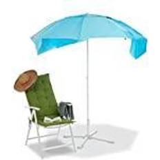 Economico Ombrelli da sole Relaxdays Tenda-Ombrellone da Spiaggia 210x180 cm Blu