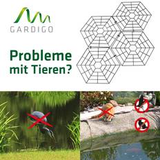 Gardigo Pond Protection Grid Disturbatore Per Uccelli Principio Di Funzionamento Dissuasore 20 pz