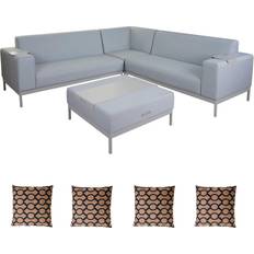 Blau Lounge-Sets Alu-Garten-Garnitur MCW-C47, Sofa Lounge-Set