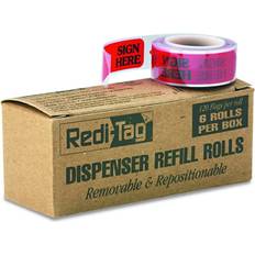 Red Labels Self-Stick "Sign HERE" 6 Rolls