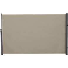 Beige Side Awnings OutSunny Retractable Side Awning Screen Fence 300x200cm