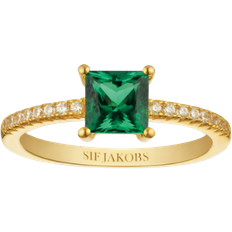 Sif Jakobs Ellera Ring - Gold/Green/Transparent