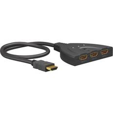 Hdmi splitter switch Goobay 58487 HDMI-splitter 3-i-1 out/4K