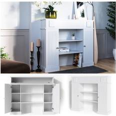 Caminetti VICCO Cornice per caminetto Bianco, 119.5 x 103 cm