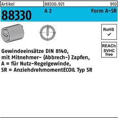 Sr 16 Sonstige Gewindeeinsätze ART 88330 DIN 8140 A 2 SR 2